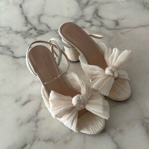 Loeffler Randall Size 6.5 Pearl Camellia Bow Heels